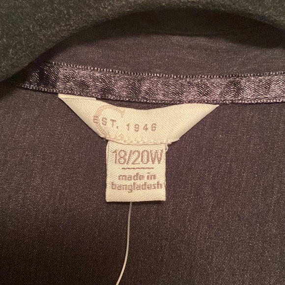 Brand New Cato Black Button Down 3/4 length sleeves…size 18/20W - Picture 3 of 4